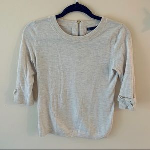 GAP Bow Sleeve Oatmeal Sweater